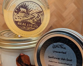 Organic Body Wash | Wood Ash Soap | Handmade Lye | Sensitive Skin | Vegan & Natural