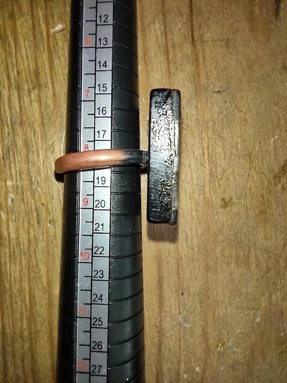 1960s Mod Abalone Statement Ring Size 8--Vintage … - image 11