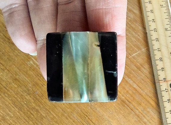 1960s Mod Abalone Statement Ring Size 8--Vintage … - image 13