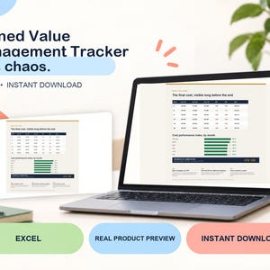収益価値管理トラッカー - 52 週間にわたる SPI、CPI、および EAC を含む Excel テンプレート