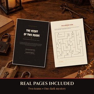 Printable Halloween 2026 Escape Room for Kids and Adults, 2 Games in 1, Family Party Game with 11 Puzzles, A4 + US Letter image 4