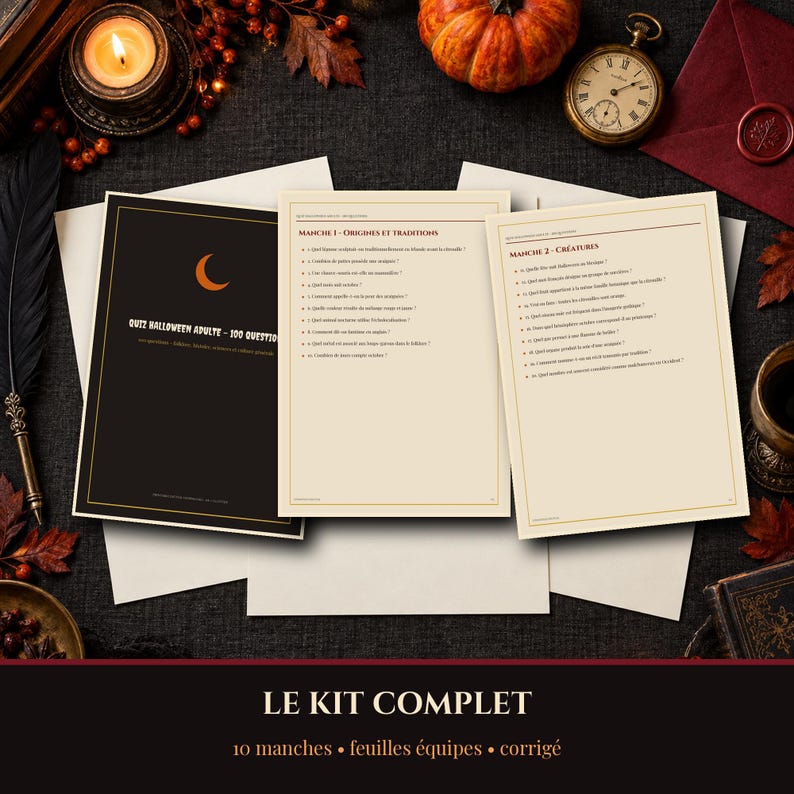 Printable Halloween 2026 Quiz for Adults, 100 Questions and Answers ...
