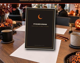 Printable Halloween Kit for 2026-2027 for Businesses, Activities for 10 to 50 Colleagues, Quizzes, Challenges, Mini Surveys, Voting, Costumes, Team Building (PDF)