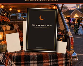Trunk or Treat Organizer Kit Printable, Vehicle Map Safety Checklist Voting Ballots Awards Signs, School Church HOA Halloween 2026-2027