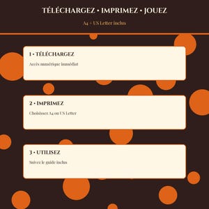 Bingo de Halloween 2026 para imprimir em francês, 60 cartelas exclusivas, jogo para família/sala de aula/grupos grandes, cartelas de chamada em PDF, formato A4/Carta imagem 6