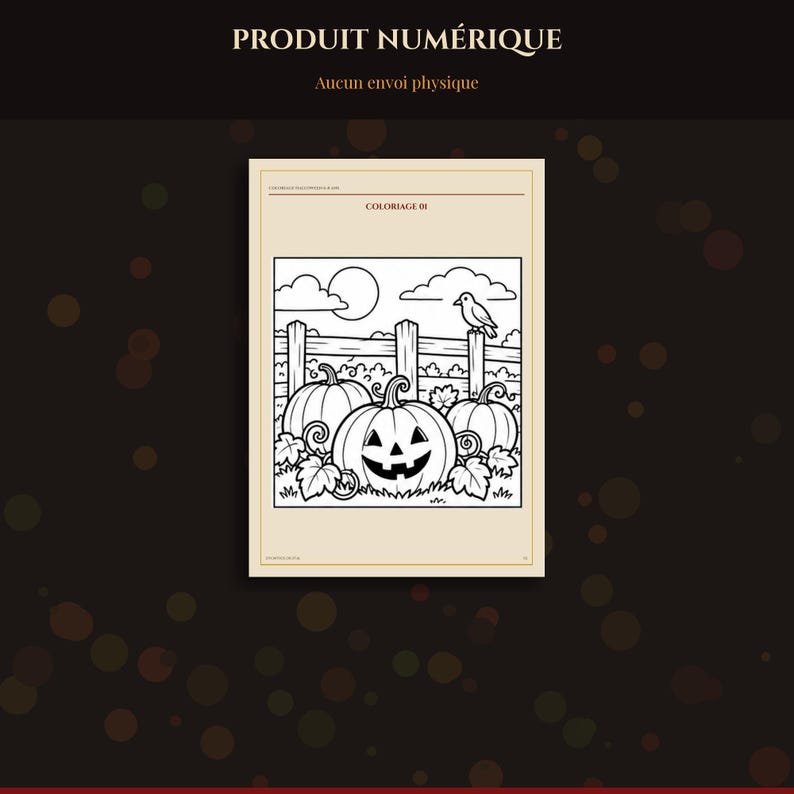 Coloriage Halloween 6 à 8 Ans à Imprimer, 9 Scènes Sorcière Fantômes Château Squelette PDF A4 Letter image 6