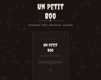 Printable Halloween Baby Shower Kit 2026, Invitations, 6 Games, Decorations, A Little Boo, 34 Pages PDF, Instant Download