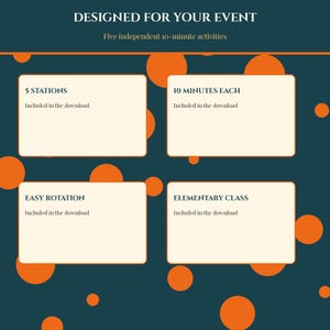 Halloween 2026-2027 Classroom Party Stations Printable, 5 Independent 10 Minute Activities, Elementary School Rotation Games PDF image 4