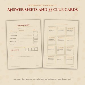 Printable Halloween 2026 Escape Room for Kids and Adults, 2 Games in 1, Family Party Game with 11 Puzzles, A4 + US Letter image 5