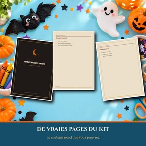 Mini Halloween 2026-pakket voor kinderen om te printen, 6 activiteiten voor kinderen van 5-10 jaar: bingo, mime, tekenen, speurtocht (pdf, Frans) afbeelding 2