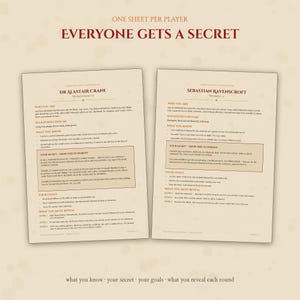 Printable Murder Mystery Game for 6-10 Players, Halloween 2026 Dinner Party Game, 1920s Manor Whodunit, Instant Download PDF, A4 + US Letter image 3
