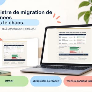 Data Migration Log - Excel template for ERP or CRM projects, 120 objects