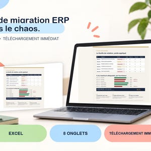 ERP Migration Kit - 8-tab Excel template, 200 weighted requirements and supplier rating