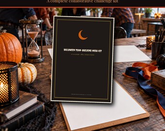 Halloween 2026-2027 Team Building Games for Work Printable, 20-100 People Office Virtual Hybrid Activities, Host Guide Score Sheets PDF