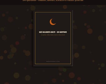 Quiz Halloween 2026 Adulte à Imprimer, 100 Questions et Réponses, Folklore Histoire Sciences Cinéma Générique, Jeu Soirée PDF
