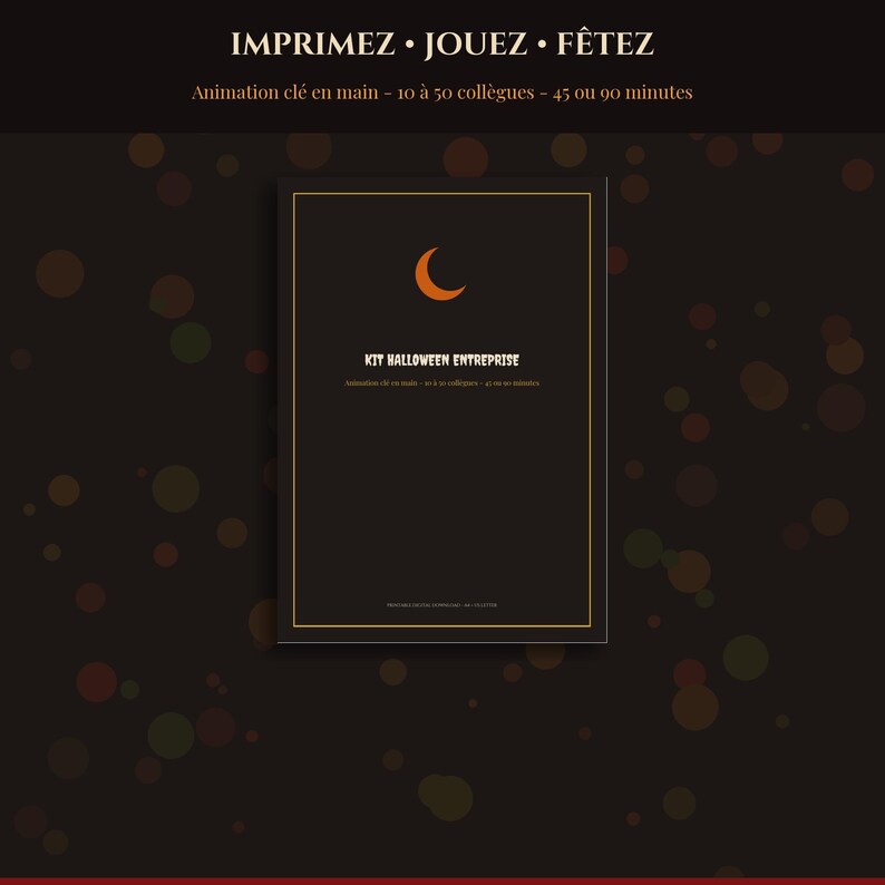 Kit Halloween 2026-2027 Entreprise à Imprimer, Animation 10 à 50 Collègues, Quiz Défis Mini Enquête Vote Costumes, Team Building PDF image 5