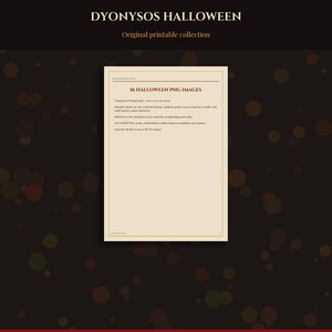 Halloween PNG Image Pack, 16 Transparent Vintage Clipart Illustrations, Pumpkin Ghost Cat Bat Witch Digital Download ZIP image 8