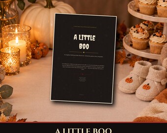 Halloween 2026 Baby Shower Kit Printable, Invitations Games Decor Bundle, A Little Boo Is Almost Due, 34 Pages, Instant Download PDF