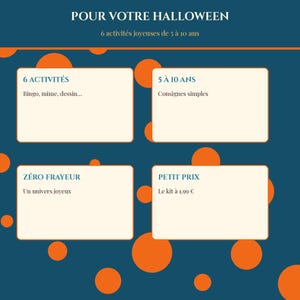 Mini Halloween 2026-pakket voor kinderen om te printen, 6 activiteiten voor kinderen van 5-10 jaar: bingo, mime, tekenen, speurtocht (pdf, Frans) afbeelding 4