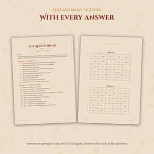 8 Halloween 2026 Party Games Printable for Adults, Quiz Bingo Charades Trivia, Halloween Game Bundle PDF, Instant Download, A4 + US Letter image 5