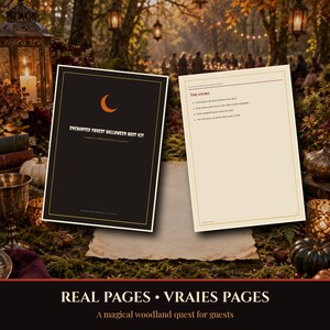 Enchanted Forest Halloween 2026 Party Game Printable, Magical Woodland Host Kit, Quests Clues Team Activities Instant Download PDF image 4