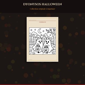 Coloriage Halloween 6 à 8 Ans à Imprimer, 9 Scènes Sorcière Fantômes Château Squelette PDF A4 Letter image 8