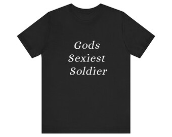 götter erotischster soldat t-shirt, y2k shirt, sommer tops aus baumwolle, trendy t-shirt