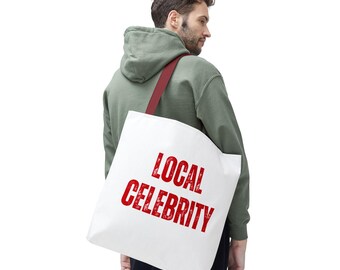 local celebrity tote bag