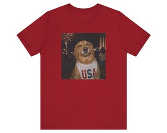 4. Juli Shirt, lustiges amerikanisches Hunde Shirt, Retro USA Meme T-Shirt, Amerika 250 T-Shirt, 4