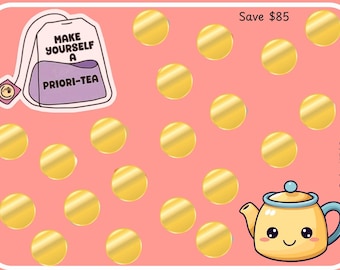 Priori-tea Scratch Off Spaar-uitdaging
