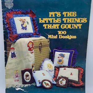 Ulotka Coss Stitch autorstwa Gloria & Pat, Inc. „Liczą się małe rzeczy” 1980