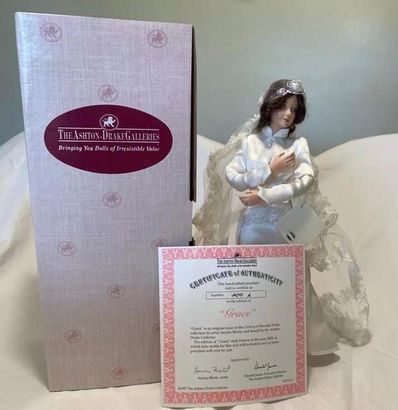 The Ashton Drake Galleries Bridal Porcelain Doll “Grace” #93772
