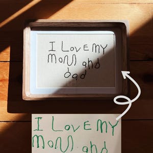 Custom Embroidered Handwritten Note on Canvas | Personalized Handwriting Replica | Custom Embroidery Gift | Embroidered Note Keepsake image 6