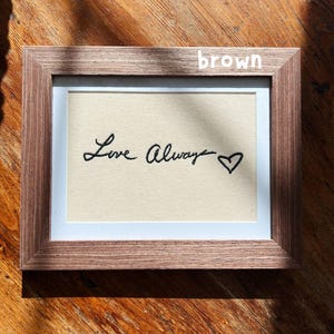 Custom Embroidered Handwritten Note on Canvas | Personalized Handwriting Replica | Custom Embroidery Gift | Embroidered Note Keepsake image 13