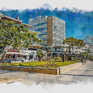The Daina Hotel Puerto Pollensa Mallorca Digital Print