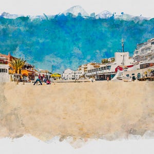 Carvoeiro Beach And Town Algarve Portugal