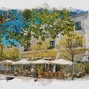Cultural Boutique Hotel Puerto Pollensa Mallorca Digital Print