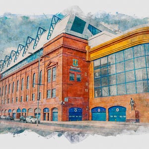 Ibrox Stadium Glasgow Home Of Glasgow Rangers FC