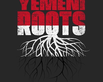 Raíces Yemeníes PNG / Bandera de la Herencia Yemení PNG / Diseño Orgullo Yemení / Descarga Digital