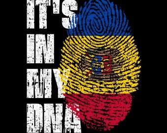 It’s In My DNA Moldova Flag Fingerprint Moldovan Pride PNG (Digital Download)