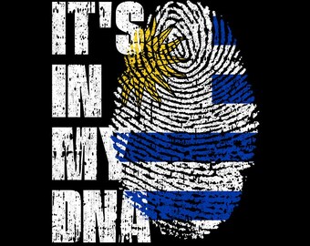 It’s In My DNA Uruguay Flag Fingerprint Uruguayan Pride PNG (Digital Download)