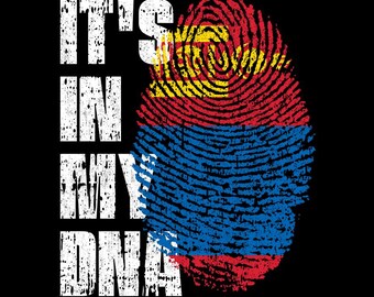 It’s In My DNA Mongolia Flag Fingerprint Mongolian Pride PNG (Digital Download)