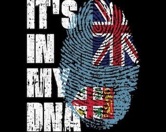 It’s In My DNA Fiji Flag Fingerprint Fijian Pride PNG (Digital Download)