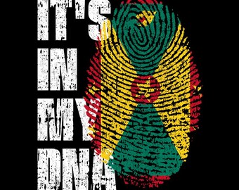 It’s In My DNA Grenada Flag Fingerprint Grenadian Pride PNG (Digital Download)