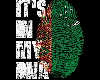 It’s In My DNA Turkmenistan Flag Fingerprint Turkmen Pride PNG (Digital Download)