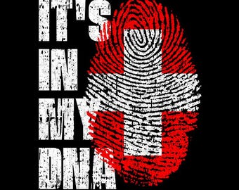 It’s In My DNA Switzerland Flag Fingerprint Swiss Pride PNG (Digital Download)