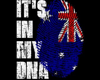 It’s In My DNA New Zealand Flag Fingerprint Kiwi Pride PNG (Digital Download)
