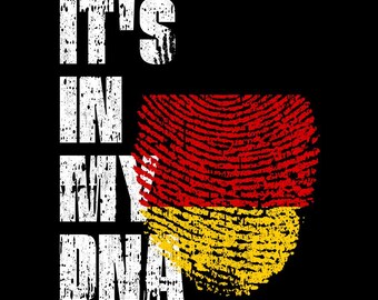 It’s In My DNA Germany Flag Fingerprint German Pride PNG (Digital Download)