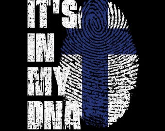 It’s In My DNA Finland Flag Fingerprint Finnish Pride PNG (Digital Download)