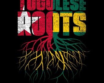 Raíces Togolesas PNG / Bandera de la Herencia Togolesa PNG / Diseño Orgullo Togolés / Descarga Digital